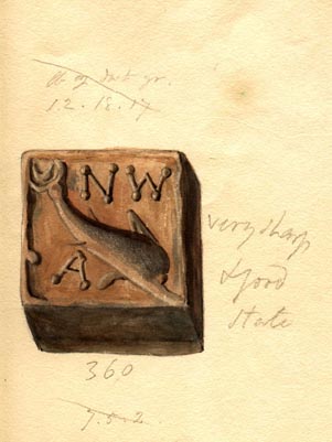 360, weight with dolphin on and letter N.W.A.